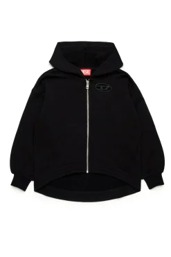 DIESEL Felpa oversize con logo Oval D | Bambino Felpe | Oval D By Diesel
