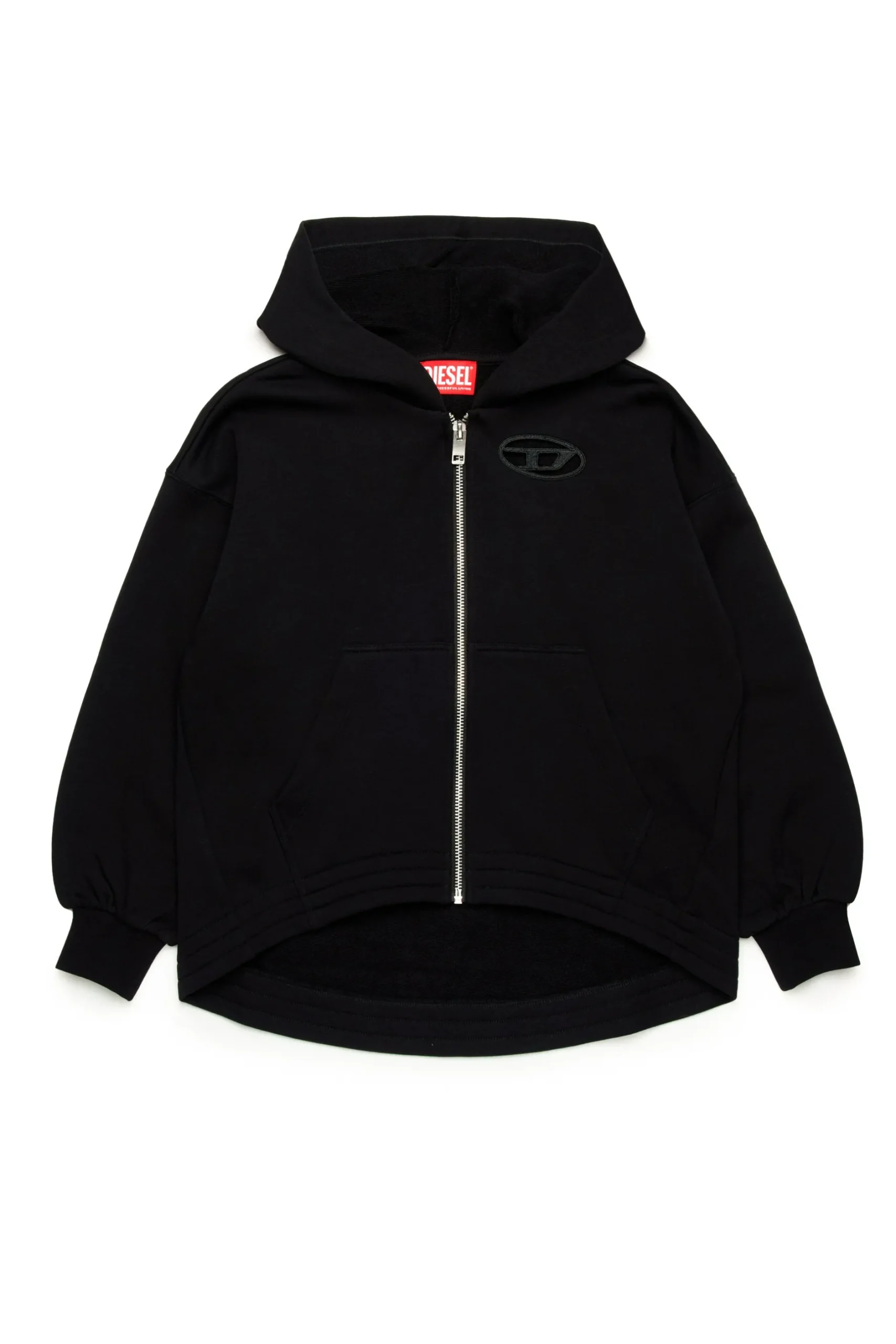 DIESEL Felpa oversize con logo Oval D | Bambino Felpe | Oval D By Diesel