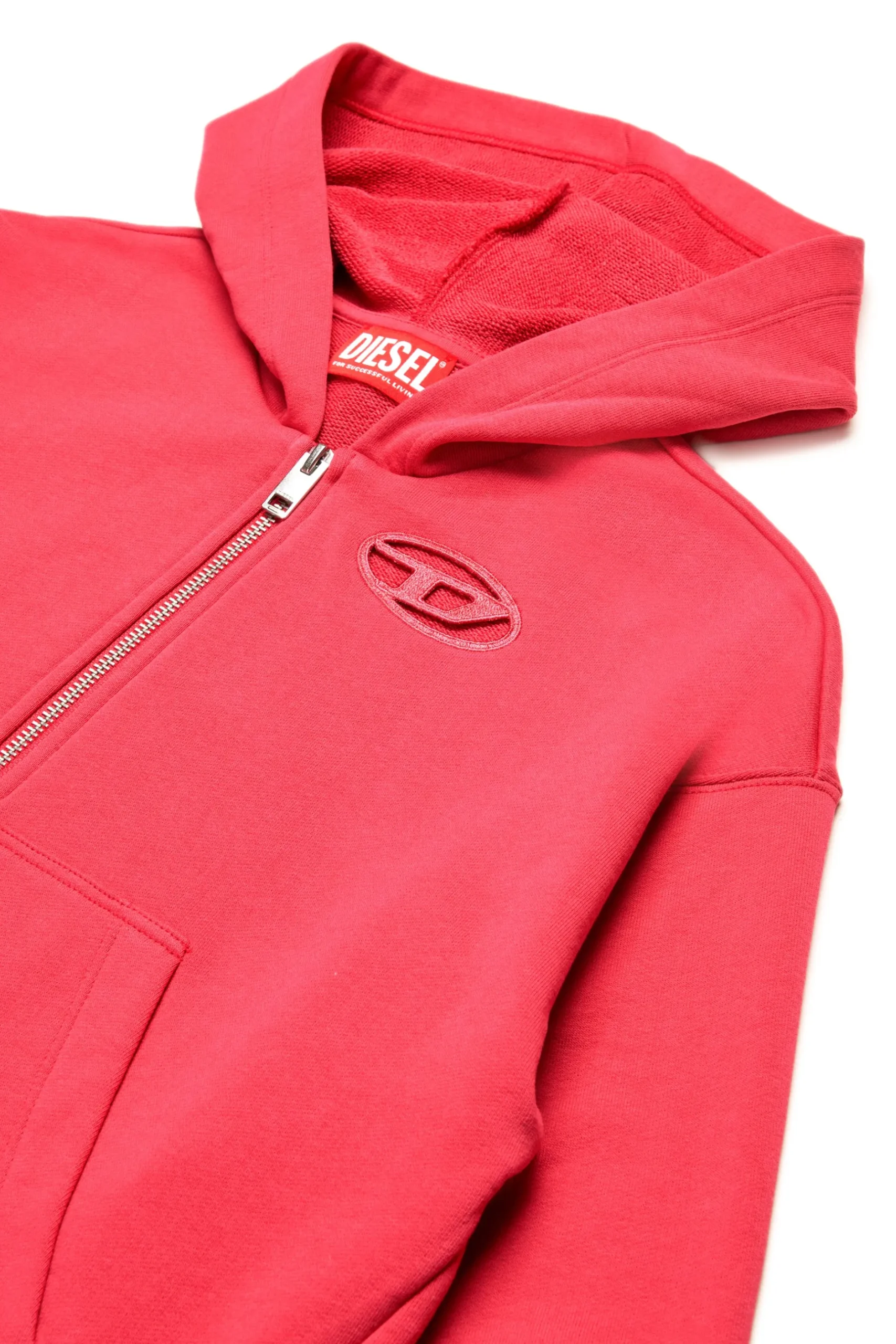 DIESEL Felpa oversize con logo Oval D | Bambino Felpe | Oval D By Diesel