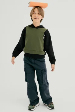 MM6 MAISON MARGIELA Felpa recut con Numeric logo nascosto | Bambino Felpe | Felpe