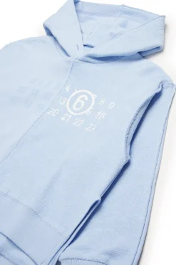 MM6 MAISON MARGIELA Felpa recut con Stamp Numbers | Bambino Felpe | Logomania