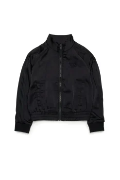 DIESEL Felpa sporty chic in satin | Bambino Felpe | Activewear