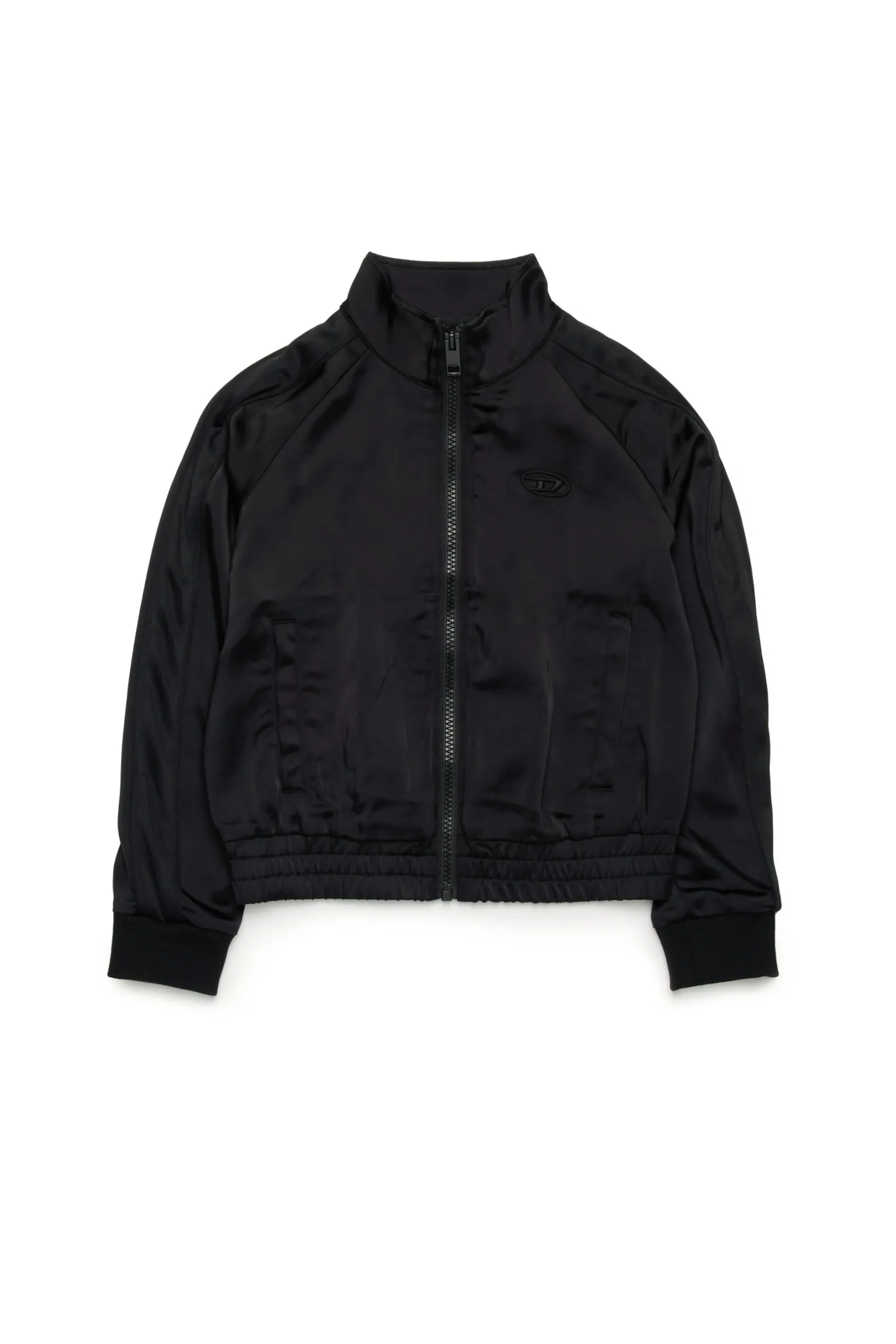 DIESEL Felpa sporty chic in satin | Bambino Felpe | Activewear
