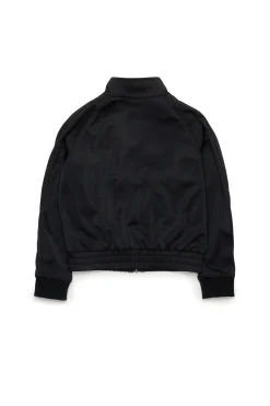 DIESEL Felpa sporty chic in satin | Bambino Felpe | Activewear