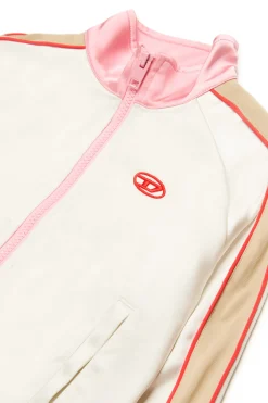 DIESEL Felpa sporty chic in satin | Bambino Felpe | Activewear