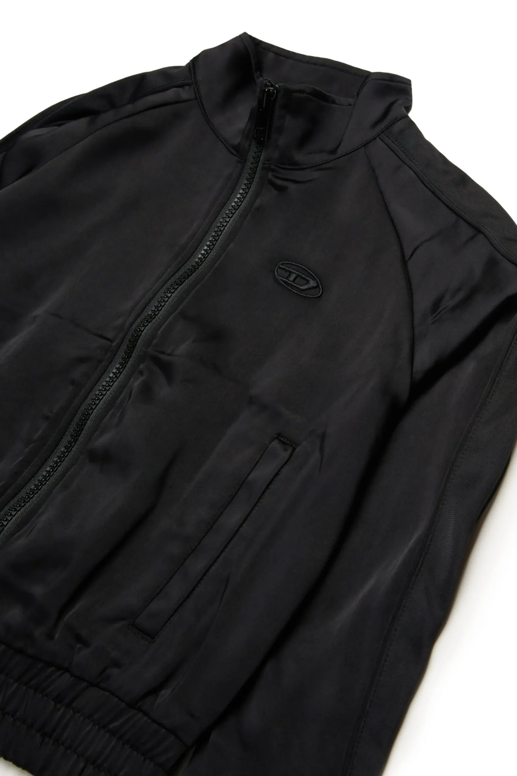 DIESEL Felpa sporty chic in satin | Bambino Felpe | Activewear
