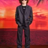 DIESEL Giacca blazer doppio tessuto con logo Oval D | Bambino Party Looks | Party Looks