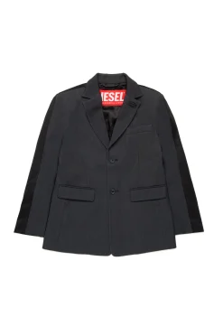 DIESEL Giacca blazer doppio tessuto con logo Oval D | Bambino Party Looks | Party Looks
