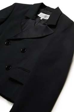 MM6 MAISON MARGIELA Giacca blazer doppiopetto in fresco di lana | Bambino Giacche E Cappotti | Party Looks