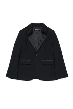 DSQUARED2 Giacca blazer in fresco di lana | Bambino Giacche E Cappotti | Giacche E Cappotti