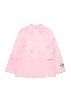 N°21 Giacca blazer in satin doppiopetto | Bambino Giacche E Cappotti | Party Looks