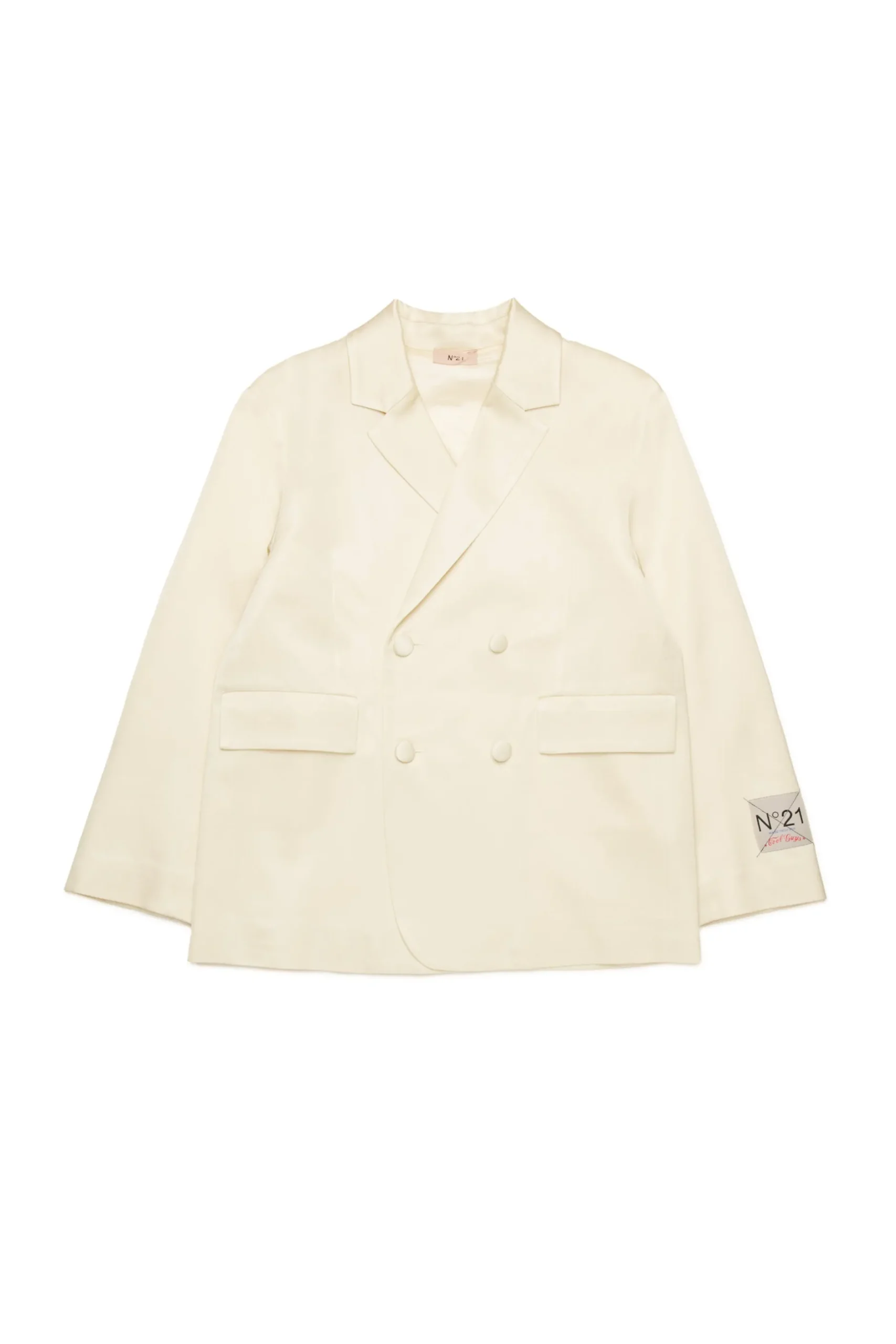 N°21 Giacca blazer in satin doppiopetto | Giacche E Cappotti