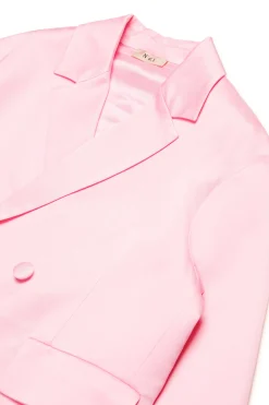 N°21 Giacca blazer in satin doppiopetto | Bambino Giacche E Cappotti | Party Looks