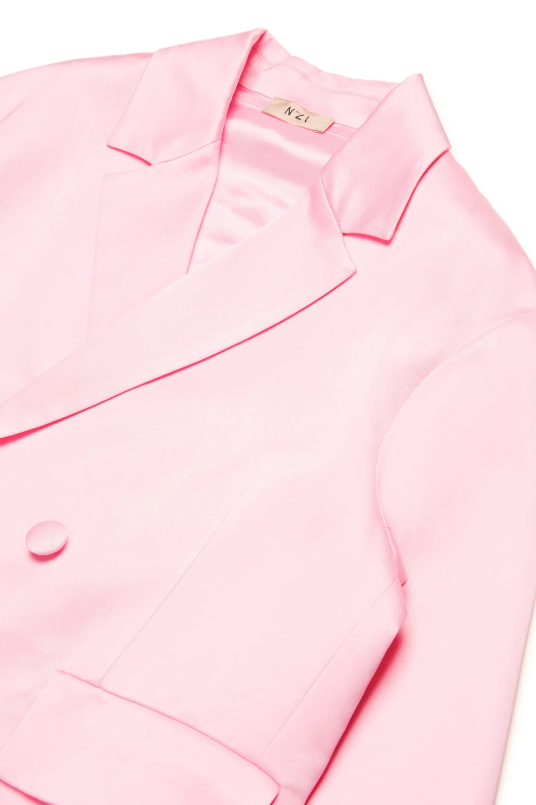 N°21 Giacca blazer in satin doppiopetto | Bambino Giacche E Cappotti | Party Looks