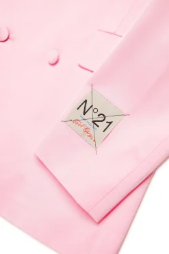 N°21 Giacca blazer in satin doppiopetto | Bambino Giacche E Cappotti | Party Looks