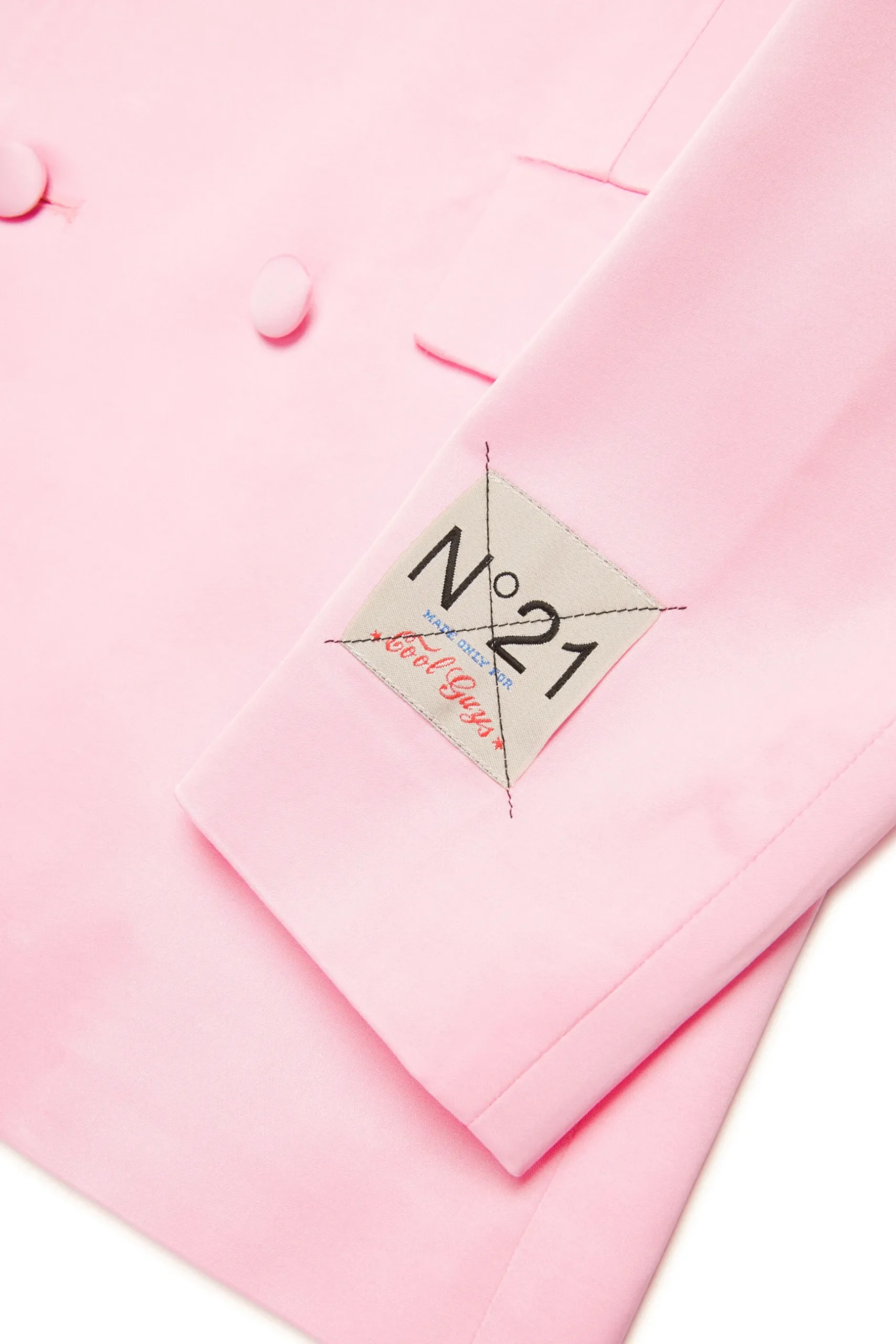 N°21 Giacca blazer in satin doppiopetto | Bambino Giacche E Cappotti | Party Looks