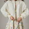N°21 Giacca bomber con fiori in organza ricamata | Bambino Giacche E Cappotti | Party Looks