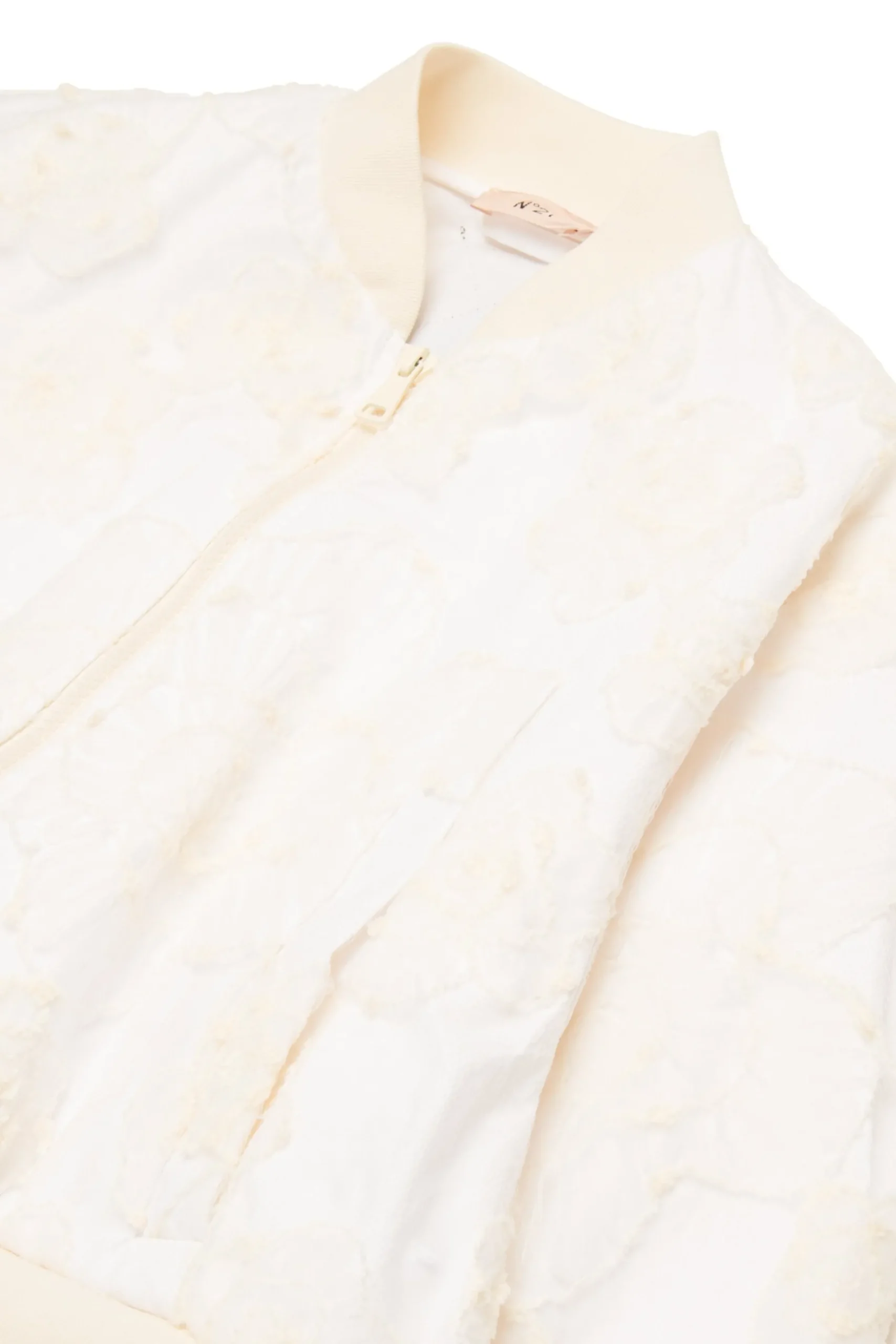 N°21 Giacca bomber con fiori in organza ricamata | Bambino Giacche E Cappotti | Party Looks