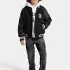 DSQUARED2 Giacca bomber in panno con logo college | Bambino Giacche E Cappotti | Giacche E Cappotti