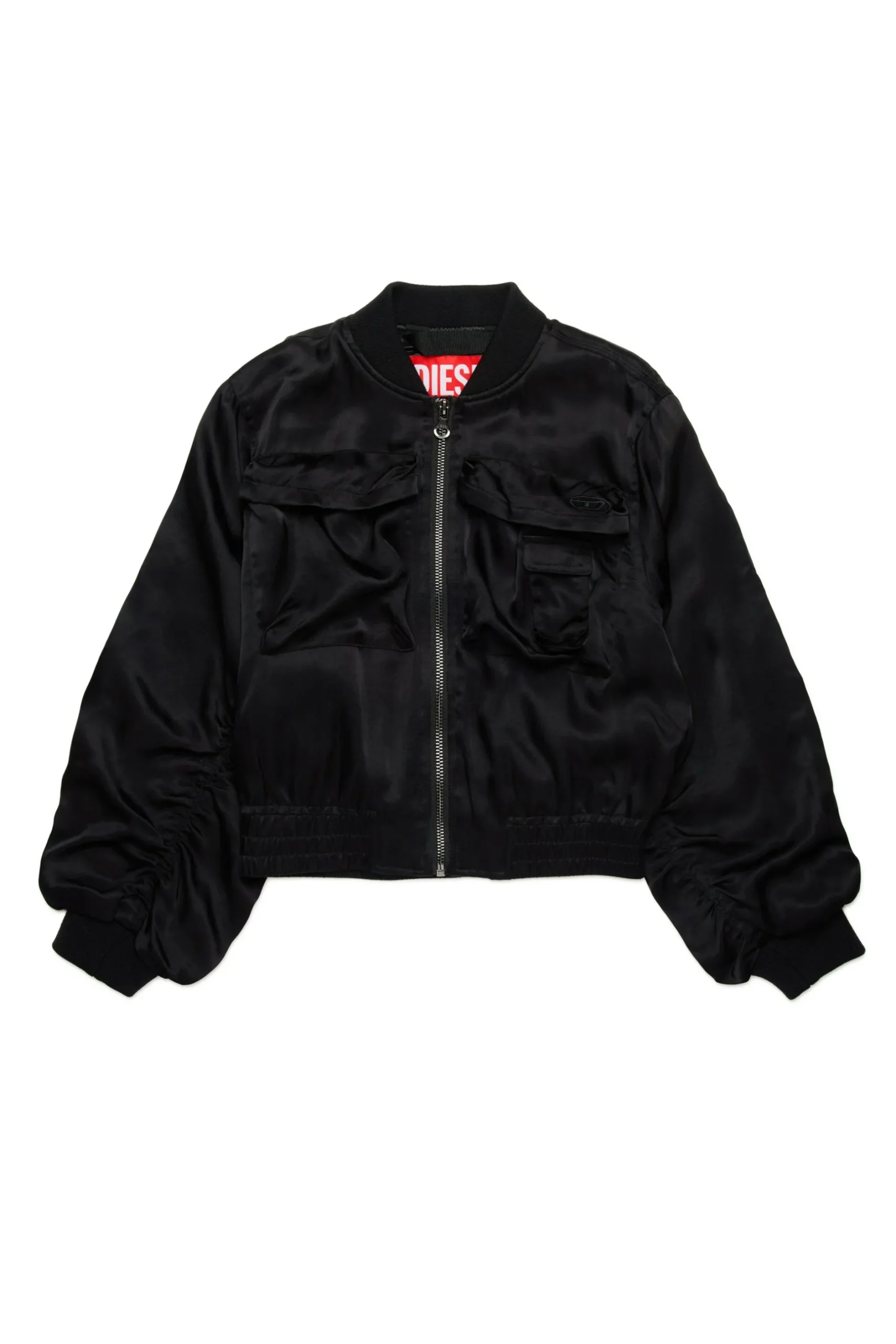 DIESEL Giacca bomber in satin stile utility | Giacche E Cappotti