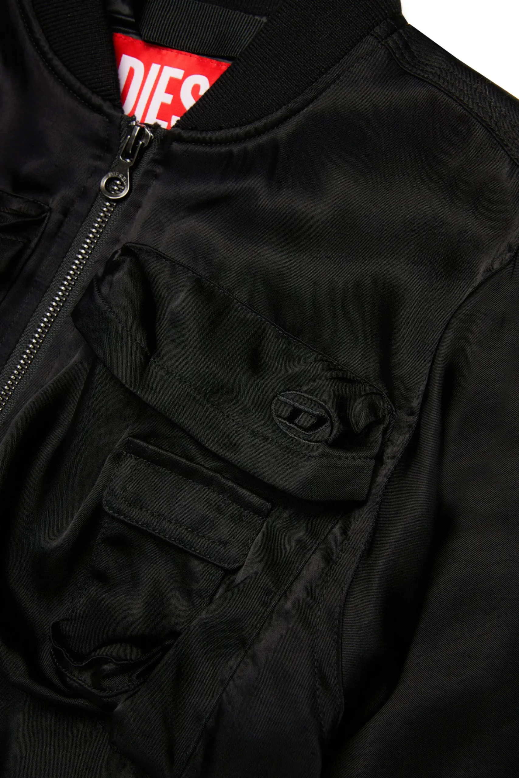 DIESEL Giacca bomber in satin stile utility | Giacche E Cappotti
