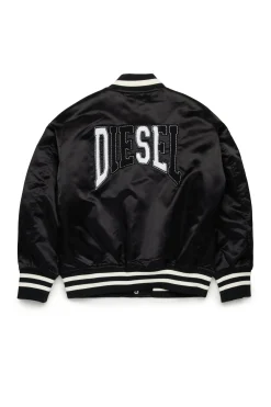 DIESEL Giacca bomber in satin varsity | Bambino Logomania | Logomania
