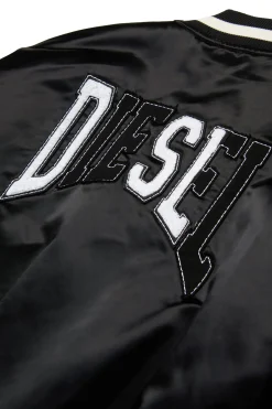 DIESEL Giacca bomber in satin varsity | Bambino Logomania | Logomania