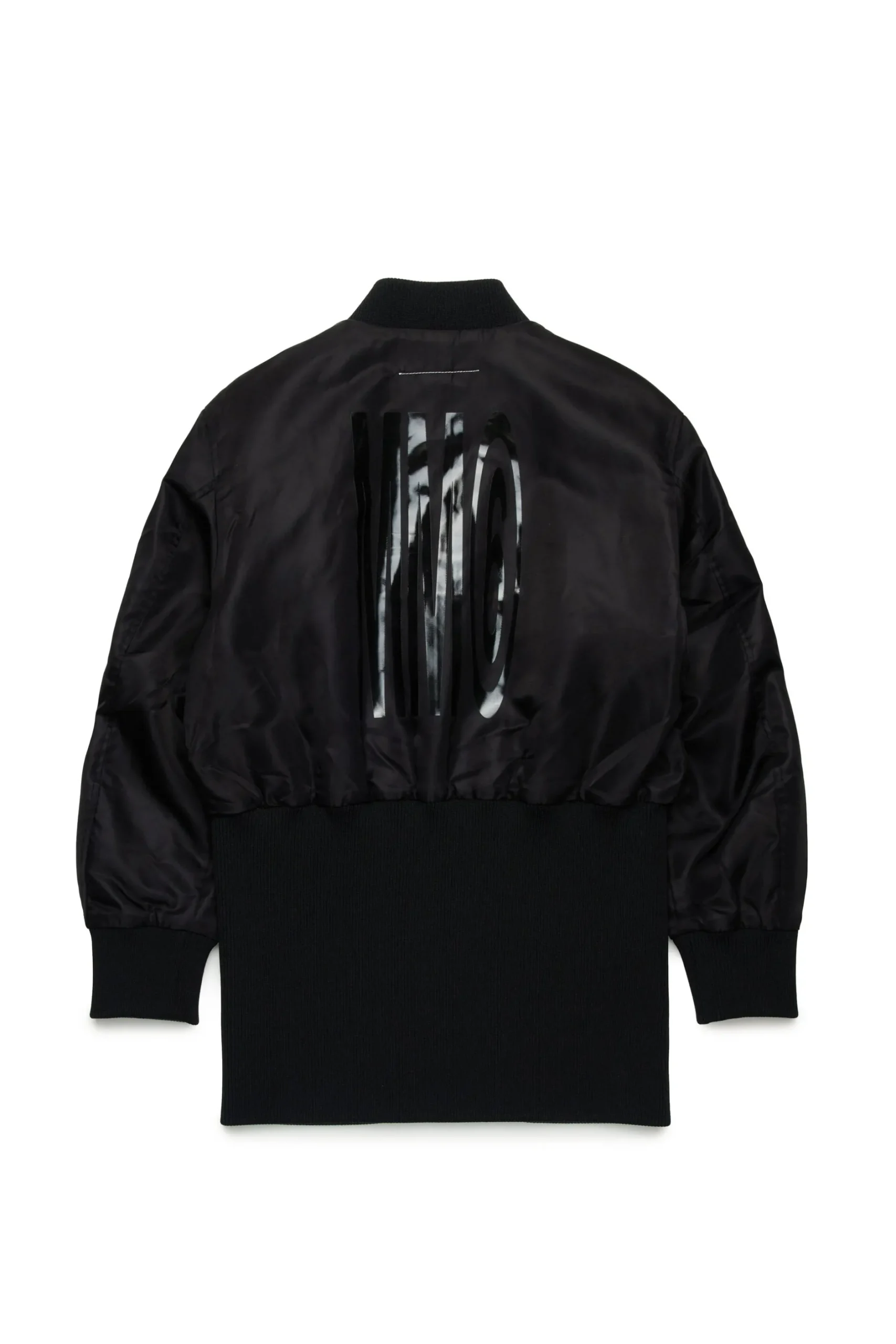 MM6 MAISON MARGIELA Giacca bomber lunga con maxi logo | Bambino Giacche E Cappotti | Giacche E Cappotti