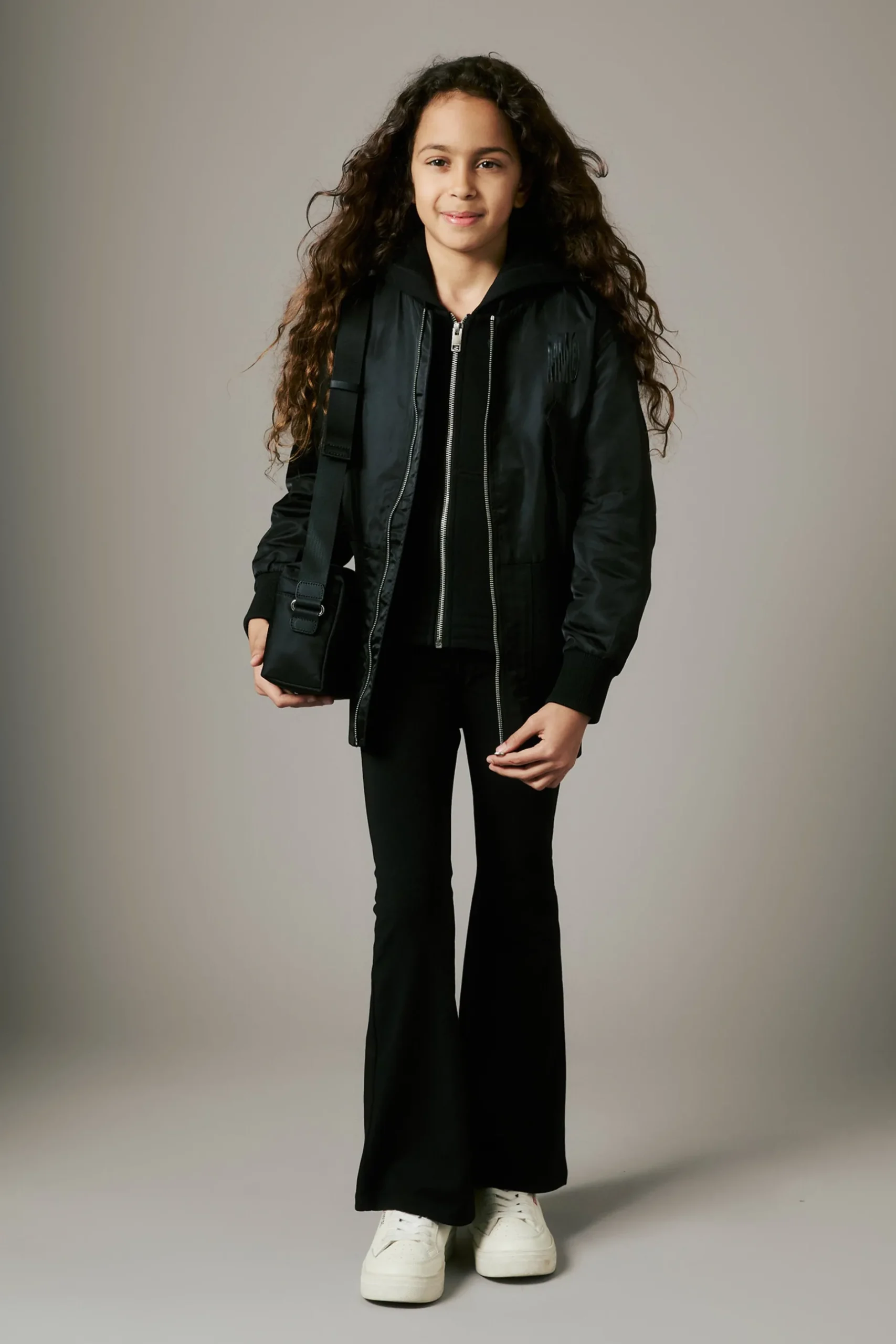 MM6 MAISON MARGIELA Giacca bomber lunga con maxi logo | Bambino Giacche E Cappotti | Giacche E Cappotti