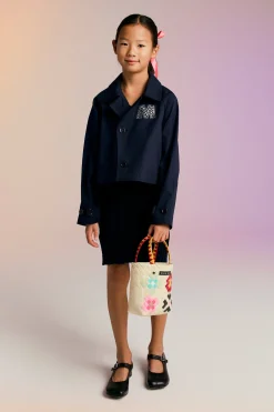 MARNI Giacca car coat con logo Rhinestones | Bambino Giacche E Cappotti | Party Looks