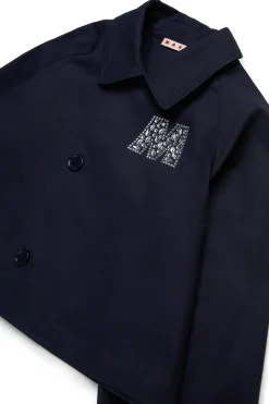 MARNI Giacca car coat con logo Rhinestones | Bambino Giacche E Cappotti | Party Looks
