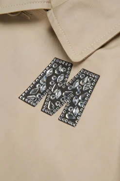 MARNI Giacca car coat con logo Rhinestones | Bambino Giacche E Cappotti | Party Looks