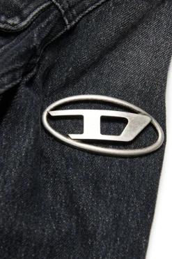 DIESEL Giacca cropped in denim nero | Bambino Giacche E Cappotti | Denim-Mania