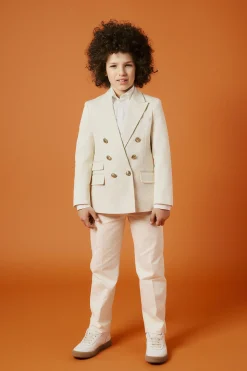 DSQUARED2 Giacca doppiopetto in twill | Bambino Giacche E Cappotti | Giacche E Cappotti