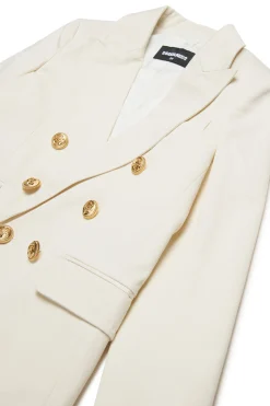 DSQUARED2 Giacca doppiopetto in twill | Bambino Giacche E Cappotti | Giacche E Cappotti