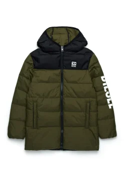 DIESEL Giacca imbottita bicolor con logo | Bambino Giacche E Cappotti | Giacche E Cappotti