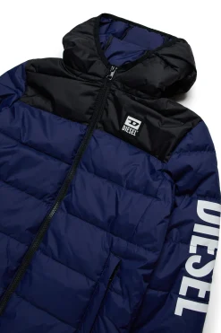 DIESEL Giacca imbottita bicolor con logo | Bambino Giacche E Cappotti | Giacche E Cappotti