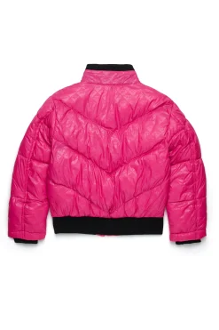 DIESEL Giacca imbottita bomber con stampa allover e patch | Giacche E Cappotti