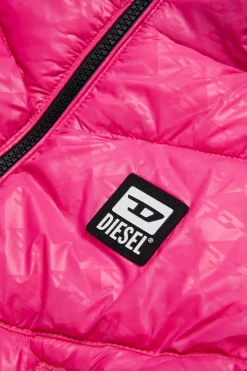 DIESEL Giacca imbottita bomber con stampa allover e patch | Giacche E Cappotti