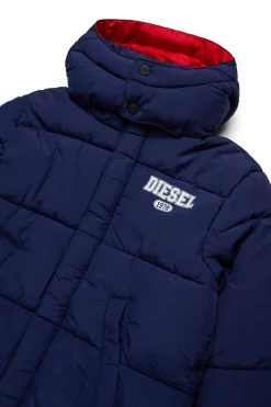 DIESEL Giacca imbottita con stampa 1978 e logo su cappuccio | Bambino Giacche E Cappotti | Giacche E Cappotti