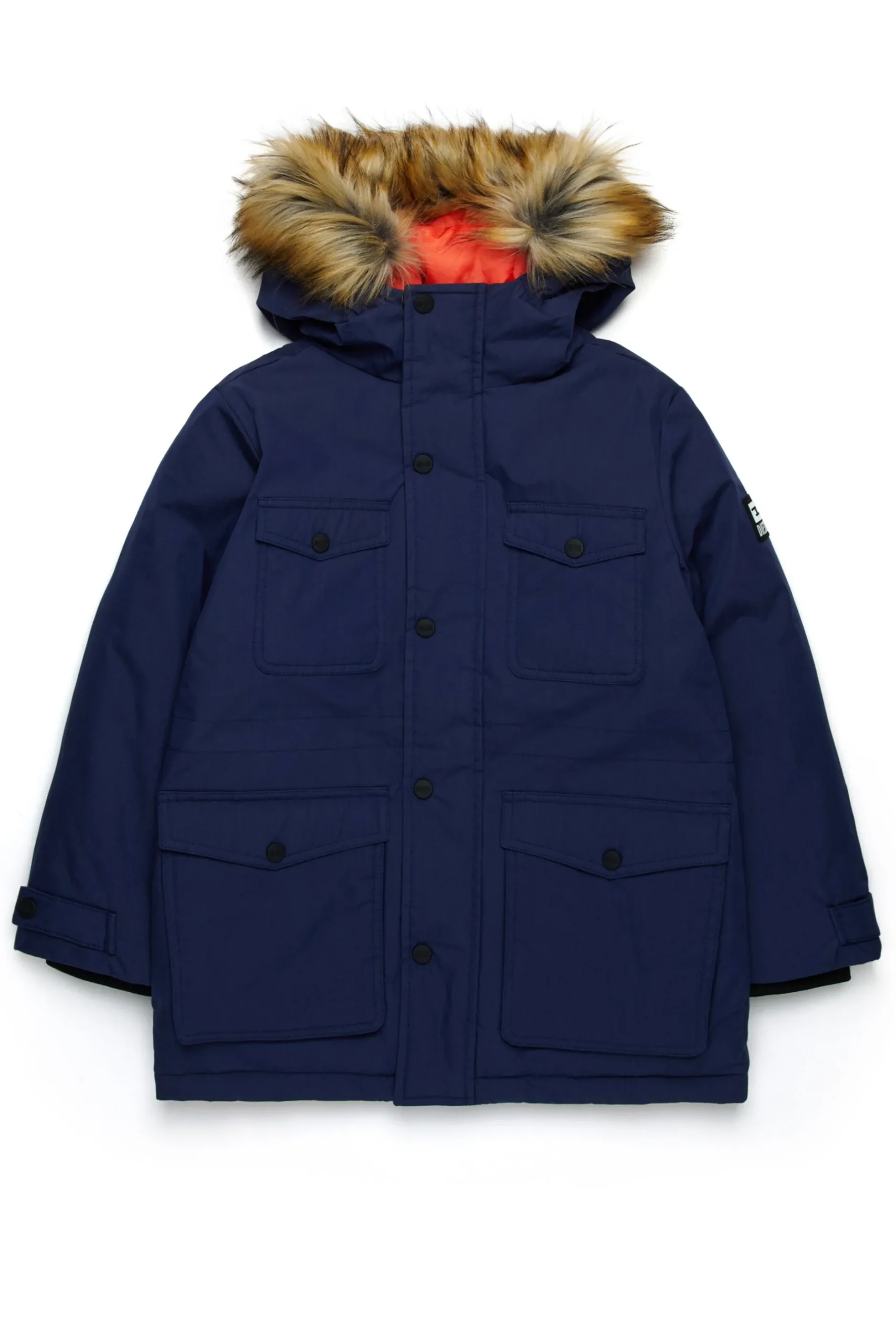 DIESEL Giacca imbottita lunga con tasche frontali | Bambino Giacche E Cappotti | Giacche E Cappotti