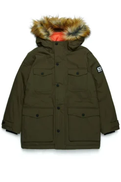 DIESEL Giacca imbottita lunga con tasche frontali | Bambino Giacche E Cappotti | Giacche E Cappotti