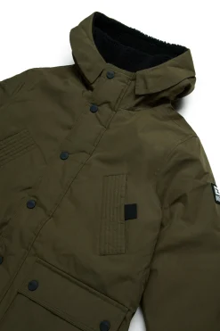 DIESEL Giacca imbottita lunga con tasche frontali | Bambino Giacche E Cappotti | Giacche E Cappotti