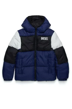 DIESEL Giacca imbottita tricolor con logo | Bambino Giacche E Cappotti | Giacche E Cappotti