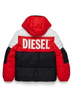 DIESEL Giacca imbottita tricolor con logo | Bambino Giacche E Cappotti | Giacche E Cappotti