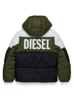 DIESEL Giacca imbottita tricolor con logo | Bambino Giacche E Cappotti | Giacche E Cappotti