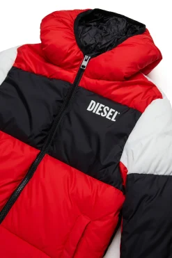 DIESEL Giacca imbottita tricolor con logo | Bambino Giacche E Cappotti | Giacche E Cappotti