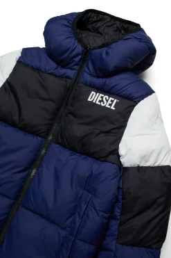 DIESEL Giacca imbottita tricolor con logo | Bambino Giacche E Cappotti | Giacche E Cappotti
