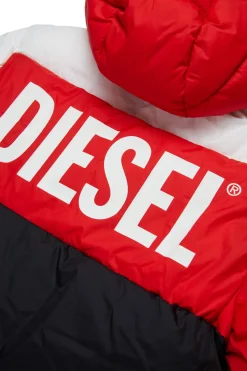 DIESEL Giacca imbottita tricolor con logo | Bambino Giacche E Cappotti | Giacche E Cappotti
