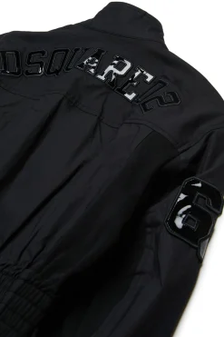 DSQUARED2 Giacca in cotone tecnico con logo | Bambino Giacche E Cappotti | Logomania